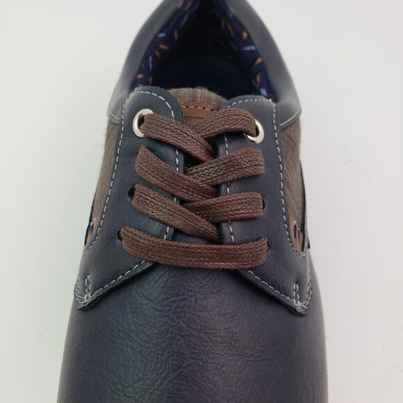 *AMPUTEE LEFT SHOE ONLY* Vance Co Fritz Mens Size 10 Blue Casual Dress Shoe - Picture 5 of 8